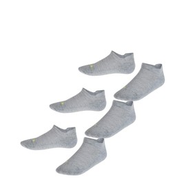 FALKE Unisex Children's Cool Kick Trainer Socks, Breathable Quick-Drying Material, Lightweight Padding, Plush Sole, Cooling, Comfortable, Sporty, Durable, Multipack, 3 Pairs, Grey light grey 3400., 30
