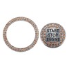 INFINAUTO Universal Bling Car Engine Start Stop Button Cover Car