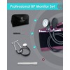 Clairre Manual Blood Pressure Cuff and Stethoscope Kit & Carrying