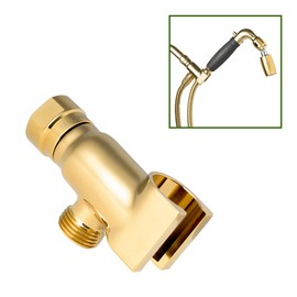 High Sierra® - Solid Metal Handheld Shower Head Holder - Polished Brass Finish