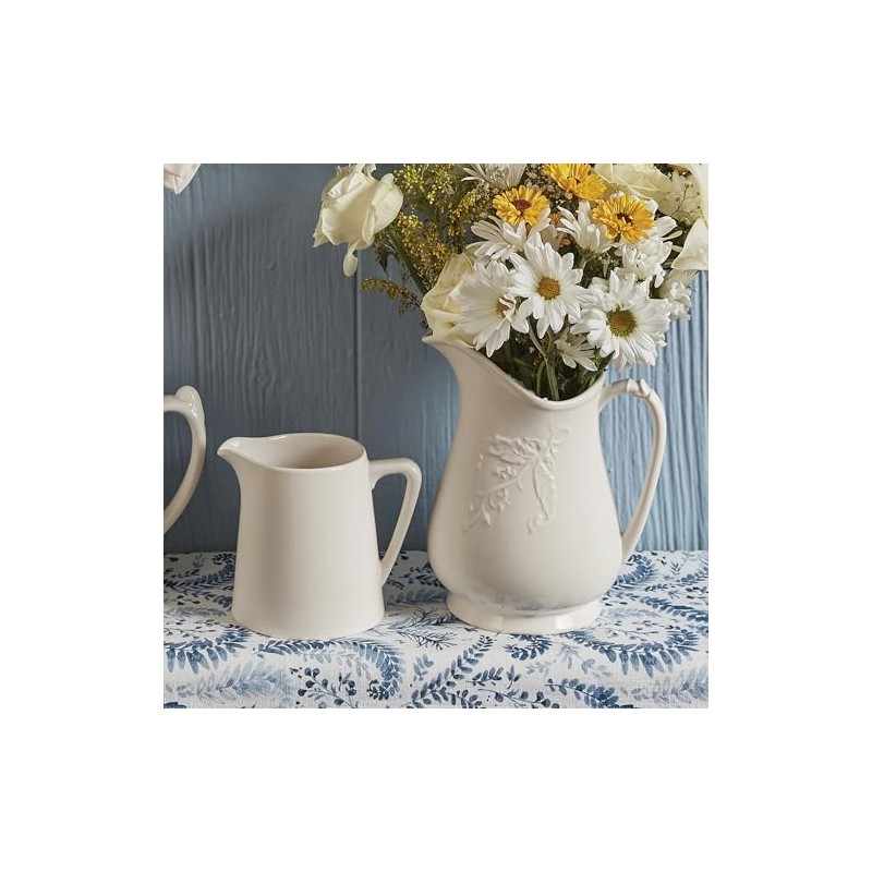 Park Designs Stoneware Lily Of The Valley Pitcher
