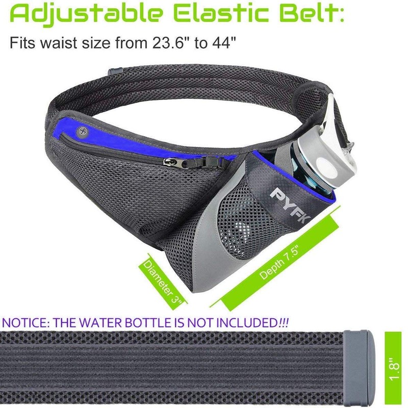 PYFK Running Belt Hydration Waist Pack with Water Bottle Holder