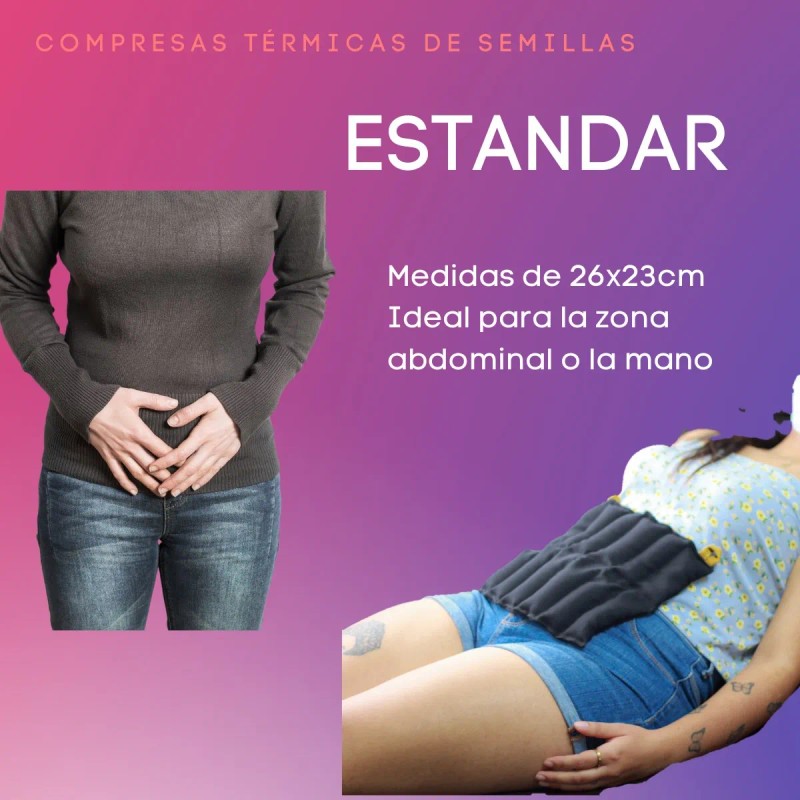 Kit De 5 Compresas Terapéuticas De Semillas Morado