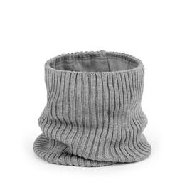 Molti Autumn and Winter Scarf Loop Scarf with Fleece Lined Wool for Children Boys Girls Tube Scarf Neck Warmer, gray