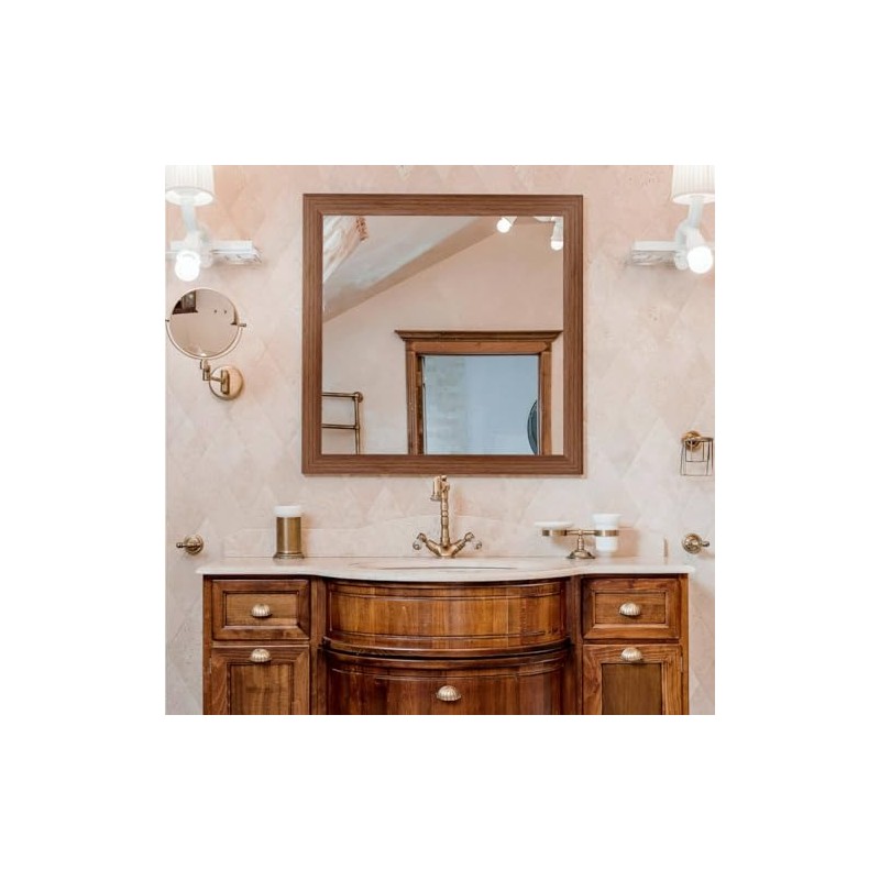 Mirror Frame Border 32FT Bathroom Wood Grain Wallpapers Decorative Tape