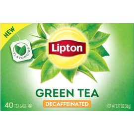 Lipton 40 Ct. Tea Bags Lipton Green Decaffeinated Tea Box FREE SHIPPING