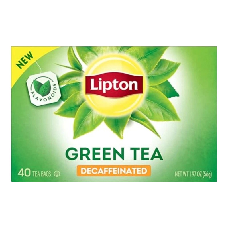 Lipton 40 Ct. Tea Bags Lipton Green Decaffeinated Tea Box