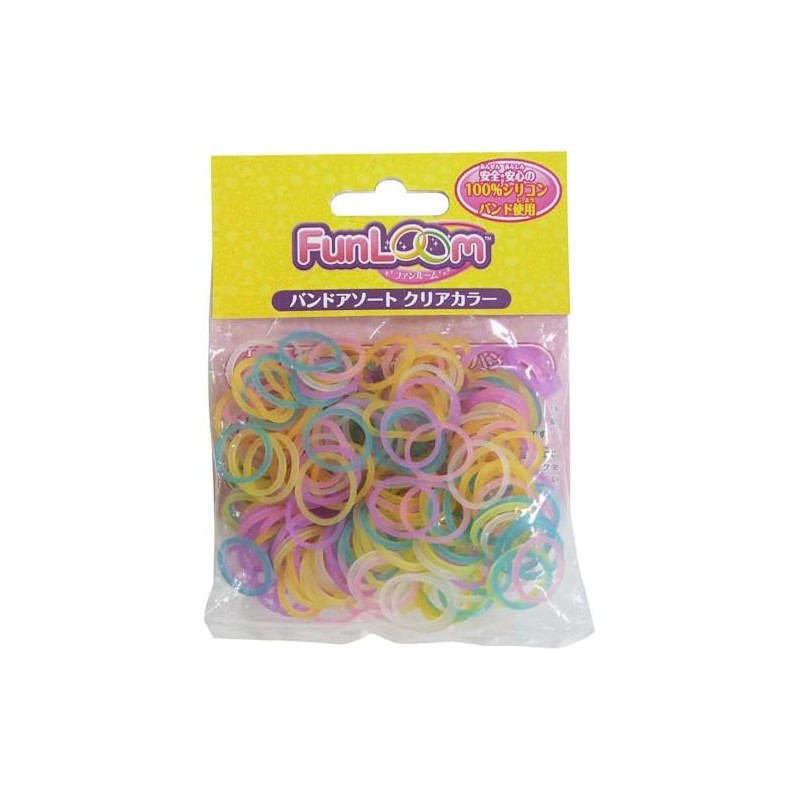 FunLoom Rubber Band Bracelet Variety Band (Clear)