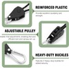 Pack of 4 Adjustable Rope Ratchet, 4 m Guy Ropes