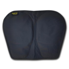 Skwoosh Gel Kayak and Canoe Seat Cushion for Sitting Comfort While Paddling, Boat and Fishing | Coccyx Sciatica Pain Relief | Anti-Slip | Made in USA (Black)