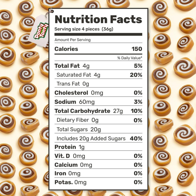 CHOCOLATE ROLLS Caramel Candy 3 lb – Bulk, Soft &