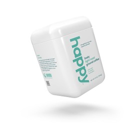 We Are Happy, LLC happy coffee light roast ground coffee, 12 oz., notes of cashew & elation, recyclable container, grown & harvested in Colombia, Brazil & Guatemala