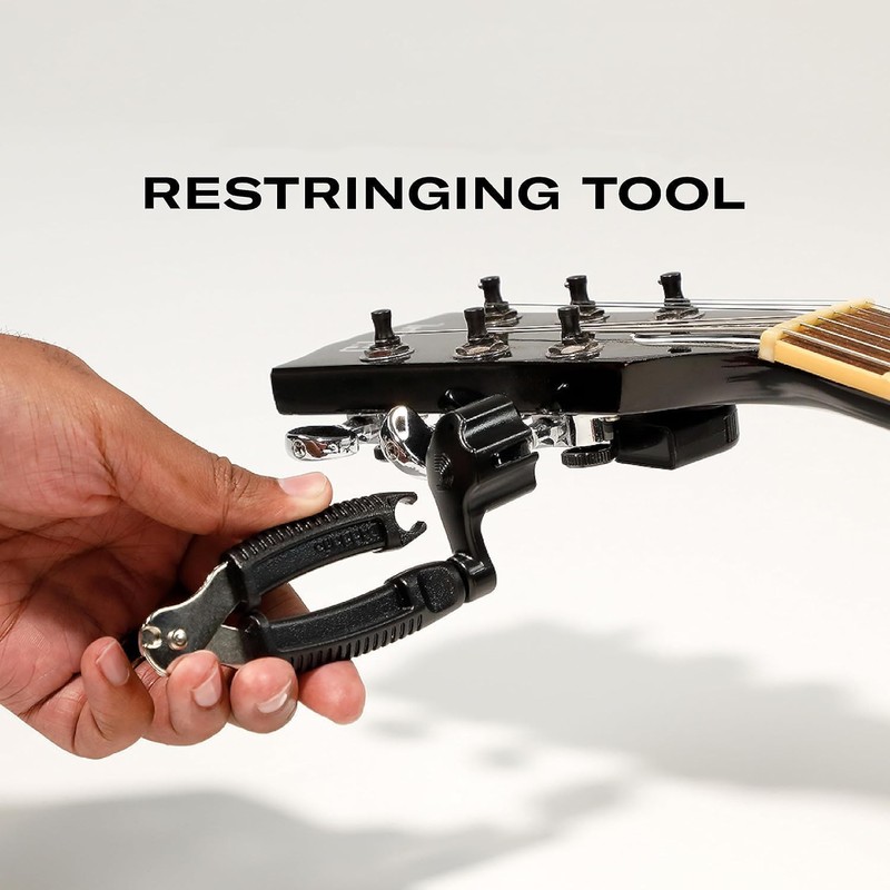 1 Pcs Black Guitar String Winder Cutter and Bridge Pin
