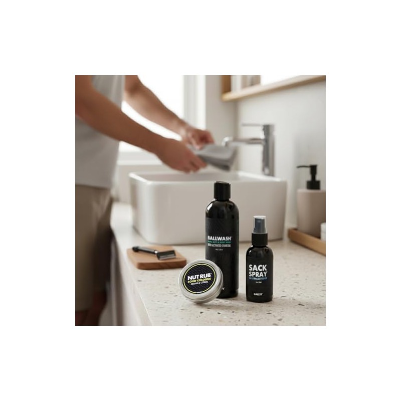 Ballsy- Paquete de Bolsa, Kit de Frescura para Hombres