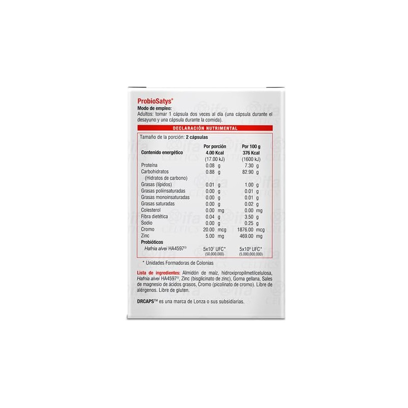 Probiosatys (Probióticos y Minerales) Suplemento Alimenticio - Caja con 60