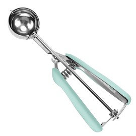 HOMURE H Cookie Scoop 2 Tablespoon, Size #40 Cookie Dough Scoop, 2 Tbsp/ 30 ml/ 1 oz Cookie Scoop for Baking, Mint, Spring-Loaded Scoop, Comfortable Grip