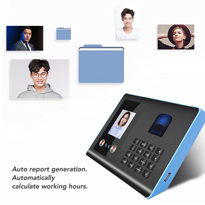Attendance Machine Biometric Face Fingerprint Password Check In Machine Time