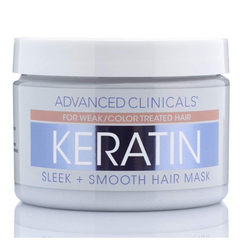 Advanced Clinicals, Keratin, Sleek + Smooth Hair Mask, 12 Ounce