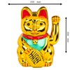 OOTB Waving Cat, Gold, 14.9 x 12.4 x 21.7 cm
