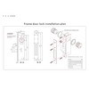 NNAA Storefront Door Mortise Lock Hook Deadbolt & Double Keyed