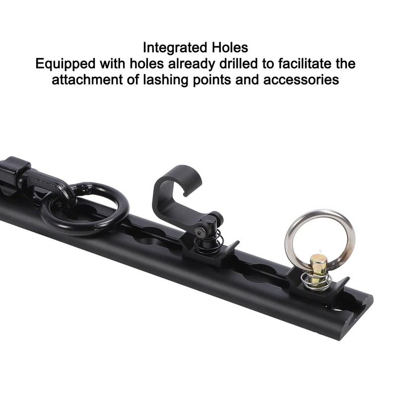Pre-Drilled Aluminum Airline Rails for Tie-Down L Trucks, Truck Bed