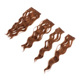 VICASKY 4pcs Wavy Clip-in Hair Extensions Set High Temperature Silk Hair for Women Easy to Wear for Parties and Events Adds Volume Your