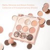 INTO YOU 9 Colors Eyeshadow Palette，Shimmer & Matte Shades Eye