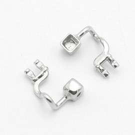 1 Pair Eyeglass Nose Pads Arm Replacement Metal Nose Pad Holder Nose Bridge Metal Plug-in Nose Piece Nose Pads Stainless Steel Screwdriver Eyeglass Repair Kit