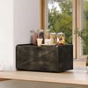 Trironsun Bamboo Bread Box for Kitchen Counter Farmhouse Bread Storage