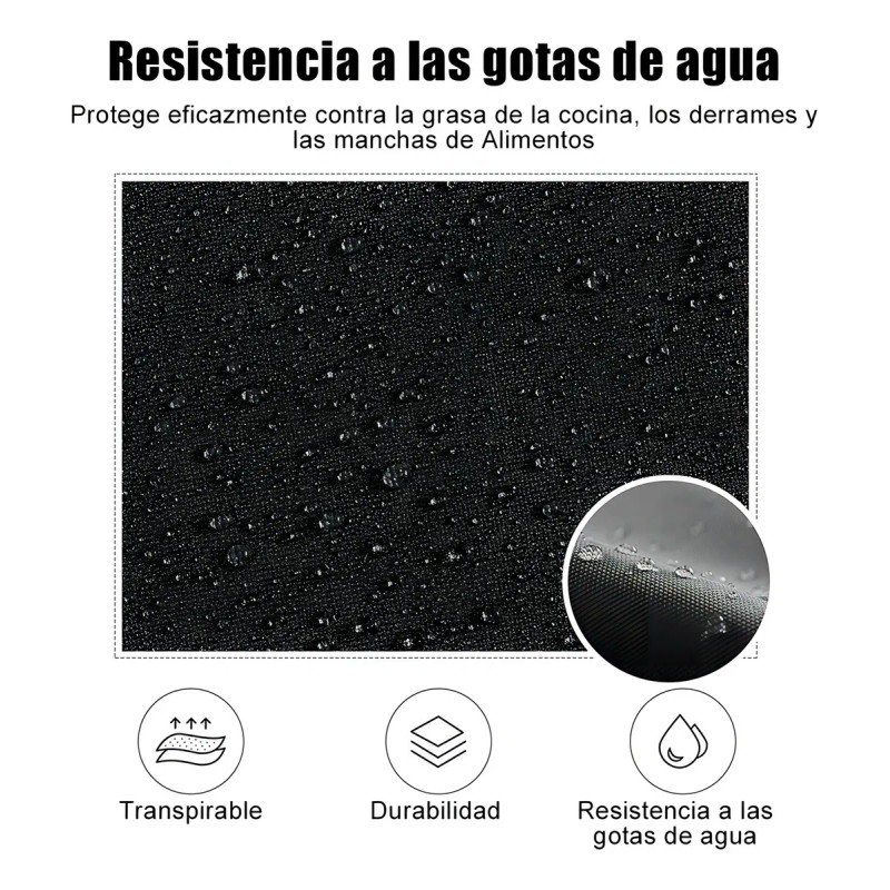 2 Pack Mandil Delantal Para Chef Anti-agua Poliéster Algodón Color