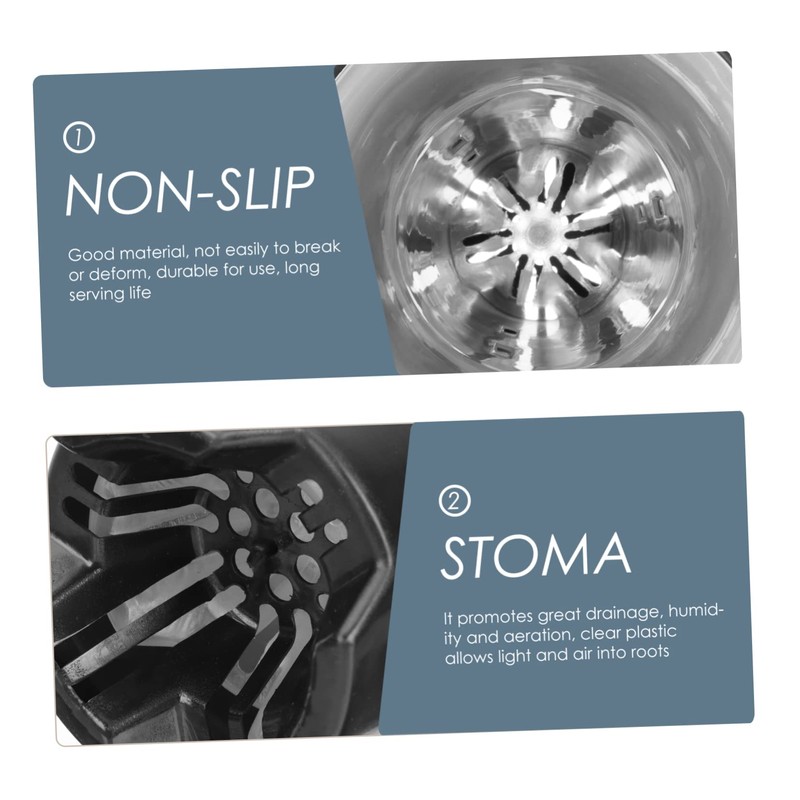 Kisangel 2sets Breathable Orchid Pots Side Holes High Waist Flowerpots