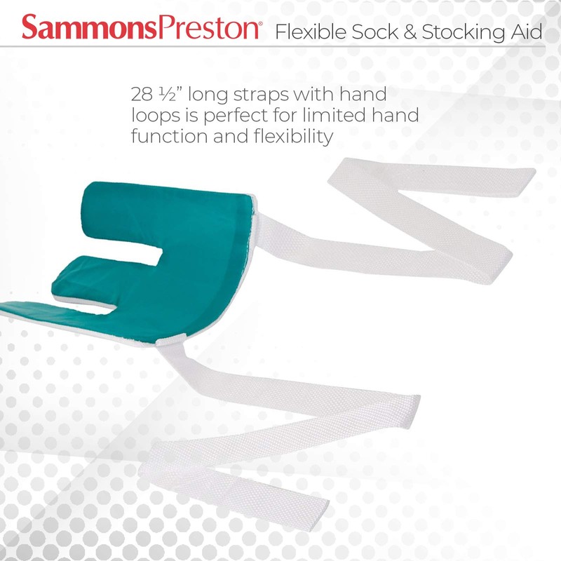 Sammons Preston Flexible Sock & Stocking Aid, Dressing Assist for