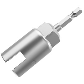 NACX 17mm Power Wing Nut Driver Set, Slot Wing Nuts Drill Bit Socket Wrenches Tools Set, 1/4" Hex Shank Drills Bits for Panel Nuts Screws, Screw Hole, C-hook Bolt - 1PCS