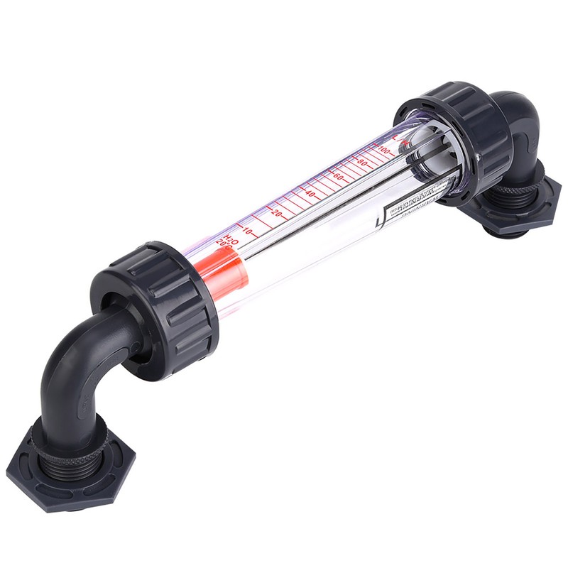 LZS-15W Elbow Liquid Flowmeter ABS Plastic Tube Type Waterflow Meter