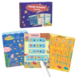 Nooly Preschool Toddler Flash Cards,Logical Thinking Training Learning Flashcards Learning Educational Montessori Toy (Brain Teasers for Kids) PW0213