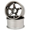 GD045 N-Type Drift Wheel, +8, Titan Silver R/C Car Wheel