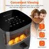 Air Fryer 4QT with Upper View Window, 8 Presets Digital