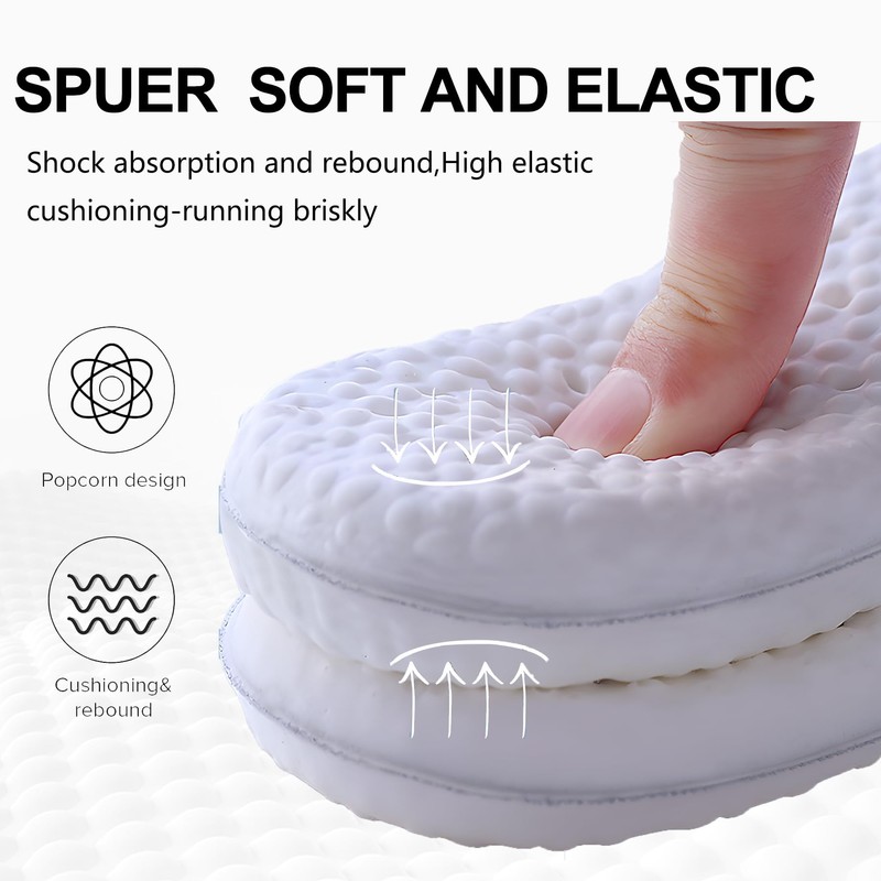 CCSOFTIME Comfort Insoles for Men and Women, Replacement Soft Sports