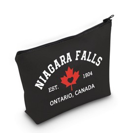 PYOUL Canada Travel Cosmetic Bag Niagara Falls Ontario Canada Est 1904 Makeup Bag Canada Trip Gift (Niagara Falls Bag EU)
