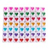 Xeahung 200PCS Acrylic Square Letter Beads Heart Pattern Multicolored 6x6mm