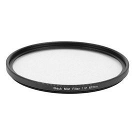 67mm Black Diffusion 1/2 Filter Camera Mist Cinematic Effect Filter with 18 Layer Coatings for Video Vlog Portrait Photography, Double Sided 18 Layers Coating Keeps Filter Clean