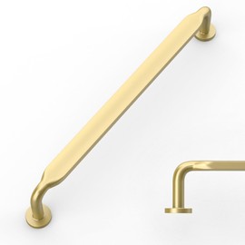 Amerdeco UK0071 Pack of 10 Antique Brass Furniture Handles, 160 mm Hole Spacing, Zinc Alloy Drawer Handles & Cabinet Handles for Kitchen Cabinets & Wardrobes