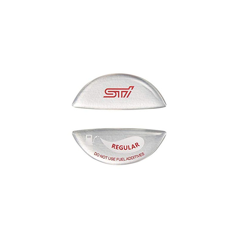 Subaru STSG18100610 STI Fuel Cap Ornament (Regular), Silver