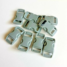 Unbranded 25 3/8 Gray Grey Side Release Buckles For Paracord & Leather US Veteran Seller