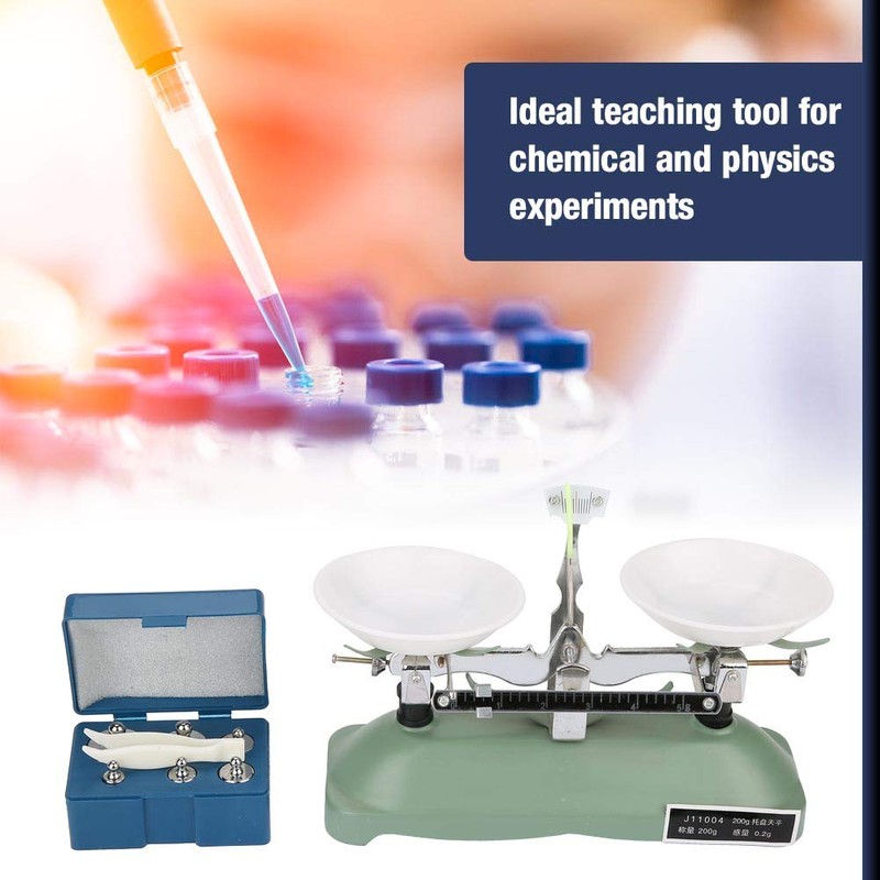 200G/0.2G Mechanical Tray Scale, Mechanical Lab Scale with Weights, Laboratory