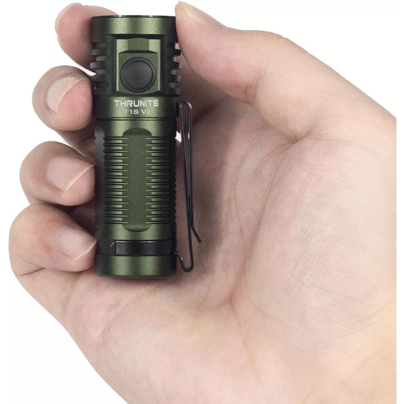 ThruNite T1S V2 Magnetic C Rechargeable Flashlight, 1212 Lumen, green