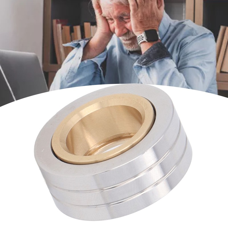 Fidget Mechanic Ring Toy Anxiety Relieving Stainless Steel Portable Rotation