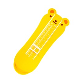 USHXVG 1 Piece Children's Foot Measurer, Cartoon Pattern Foot Measurer, Shoe Size Measuring Ruler, Tool for Measuring Foot Size, Foot Length Measurer, Foot Ruler Measurer (Yellow)