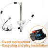 Front Driver Side Power Window Regulator with Motor fit for