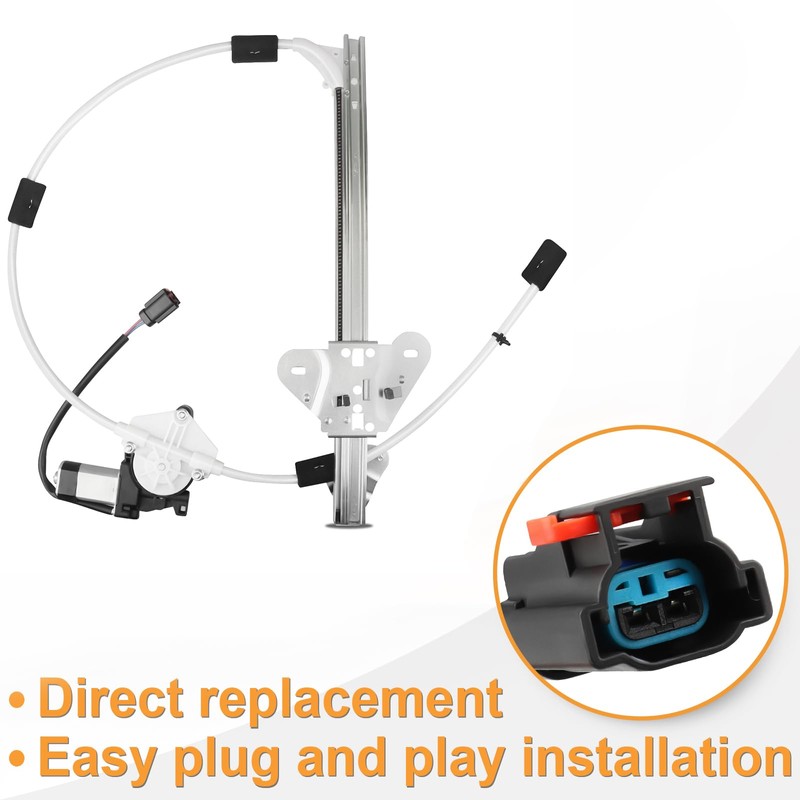 Front Driver Side Power Window Regulator with Motor fit for